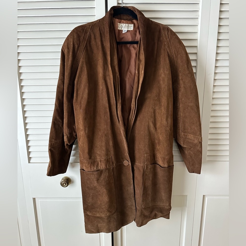 Vintage Brown Suede Jacket Size L